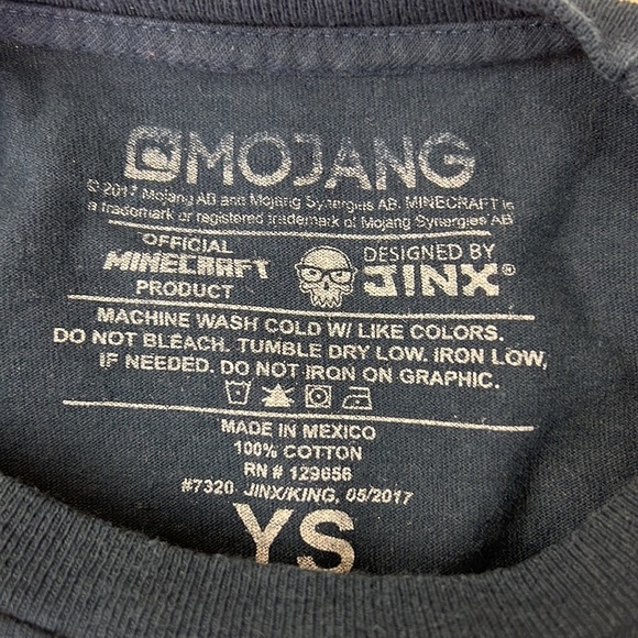 Boy's Minecraft Navy Blue T-Shirt - Picture 3 of 6